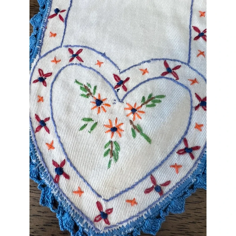Vintage two embroidered